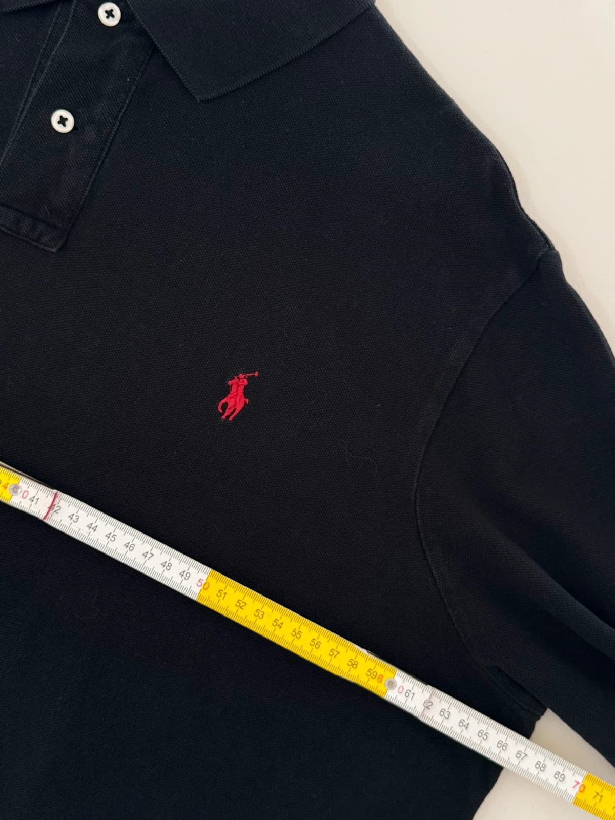 Piké polo ilgomis rankovėmis custom fit Ralph Lauren juodas, dydis XXL - FP260929 – nuotrauka 10/11