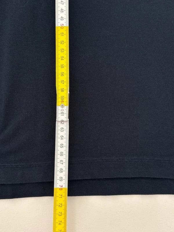 Polo piqué manches longues Tommy Hilfiger bleu marine regular fit taille M - DN26082 - Photo 9/9