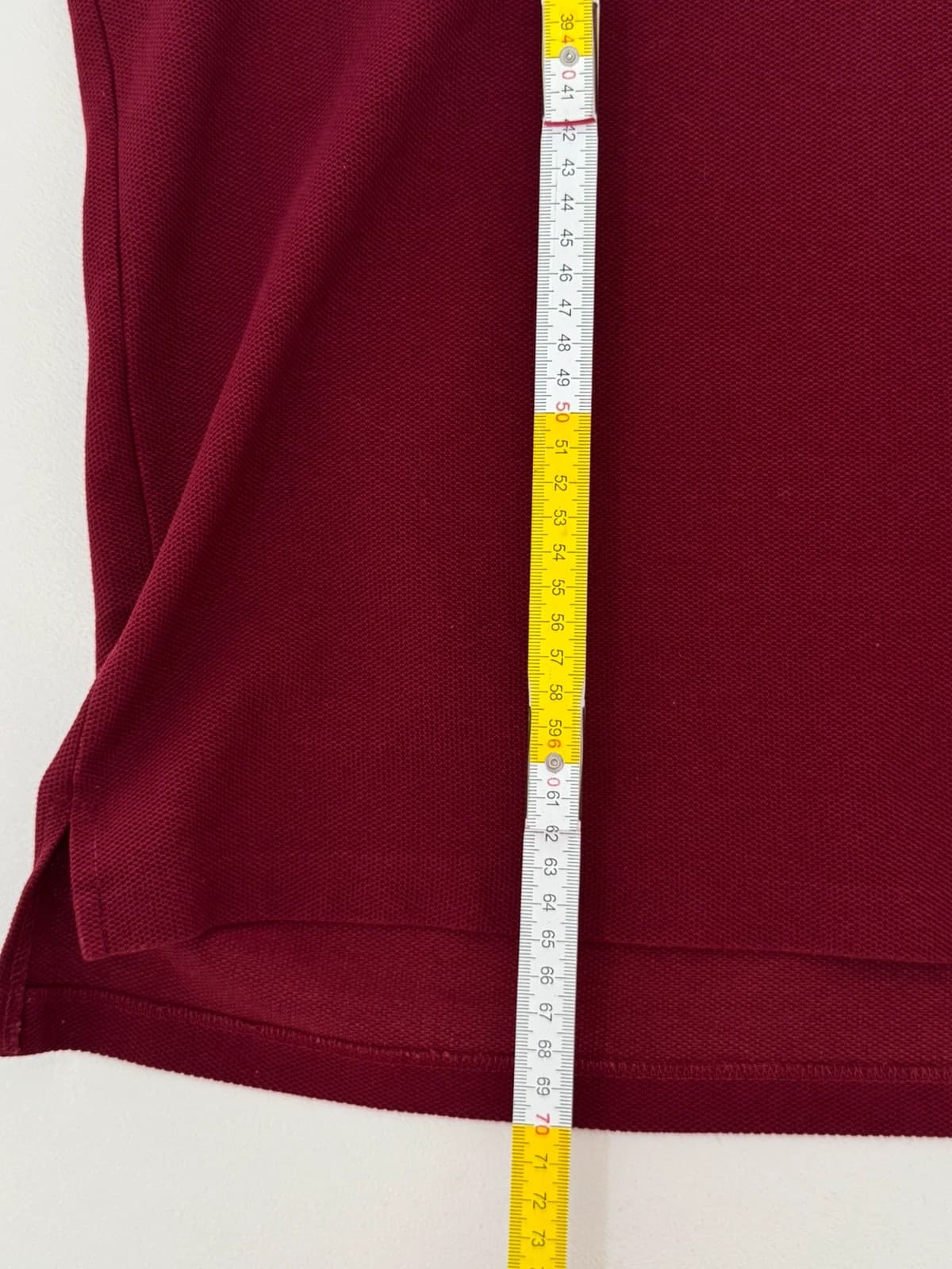 Polo piqué Lacoste manches longues bordeaux taille 4/M - FP260930 - Photo 8/8