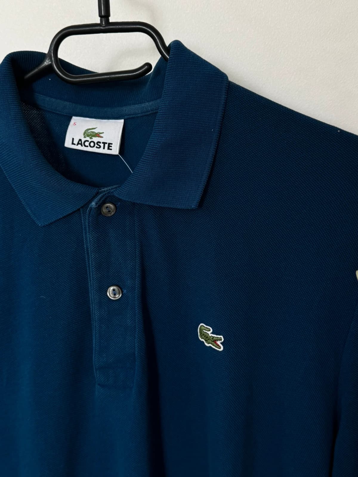 Polo piqué Lacoste bleu manches longues taille 5/L - FP260942 - Photo 4/9