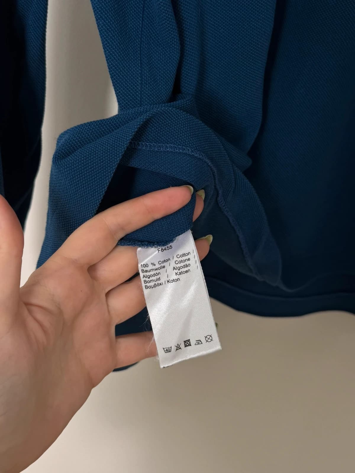 Polo piqué Lacoste bleu manches longues taille 5/L - FP260942 - Photo 6/9