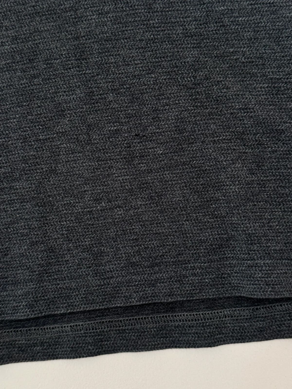 Polo piqué texturé Lacoste gris anthracite chiné manches longues taille 5/L - FP260936 - Photo 8/10