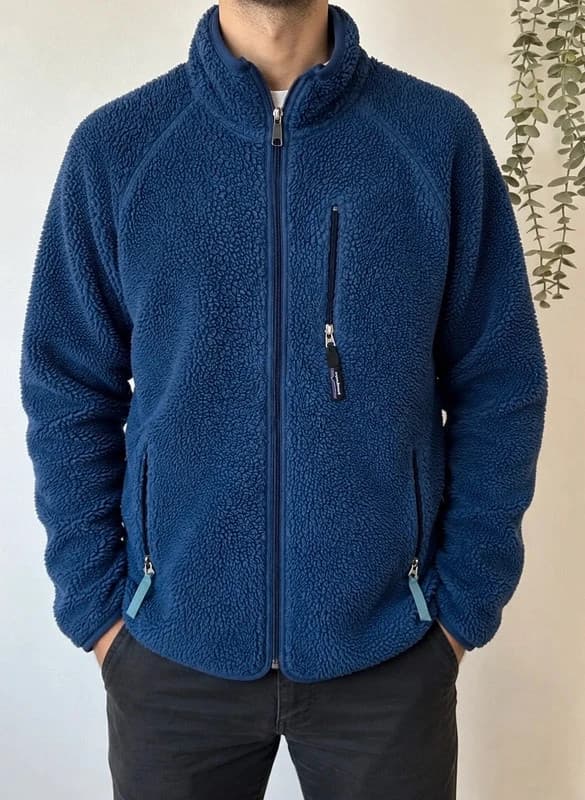Veste polaire vintage Patagonia Retro X bleu XL Made in USA - FP260996 - Photo 1/10
