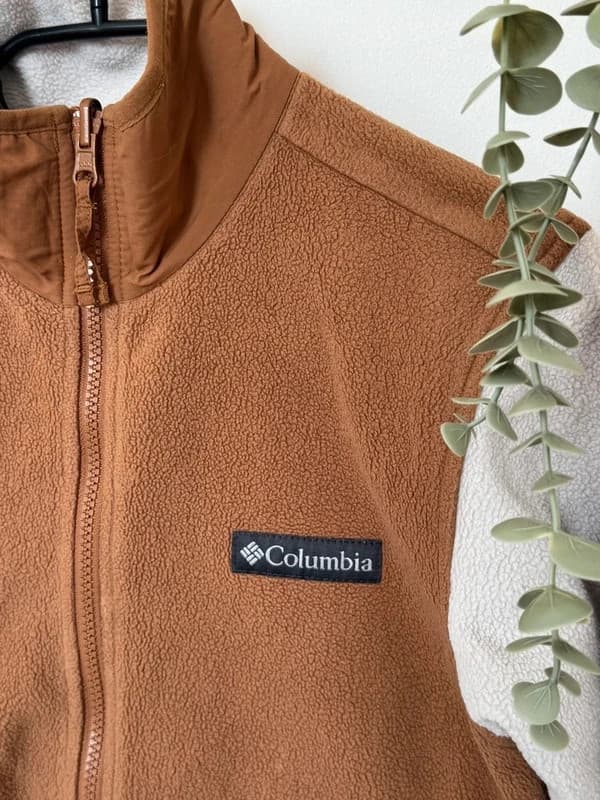 Veste polaire Columbia Interchange Omni Heat écru camel femme taille M - FP260986 - Photo 3/10