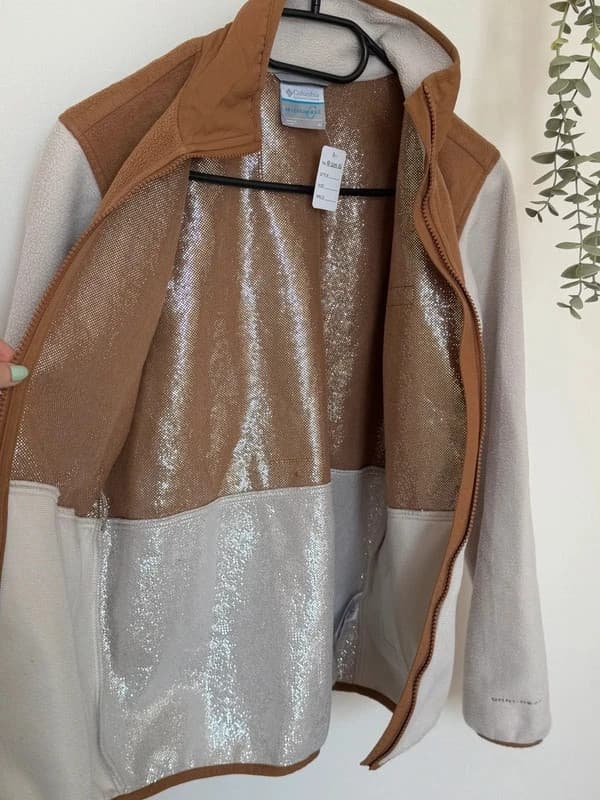 Veste polaire Columbia Interchange Omni Heat écru camel femme taille M - FP260986 - Photo 8/10