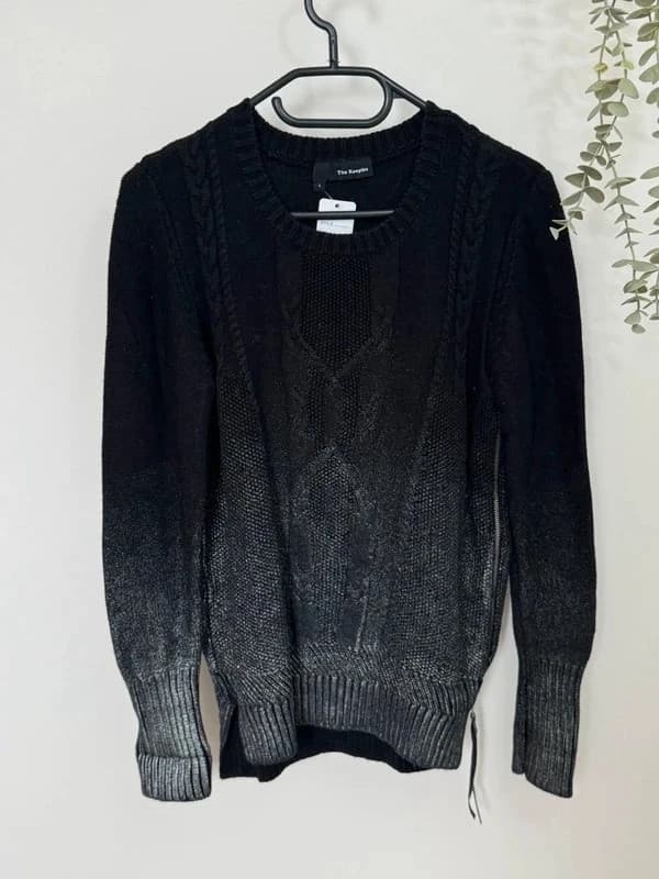 The Kooples wool knit black grey metallic gradient twisted size L - BR2609124 – fotka 2/10