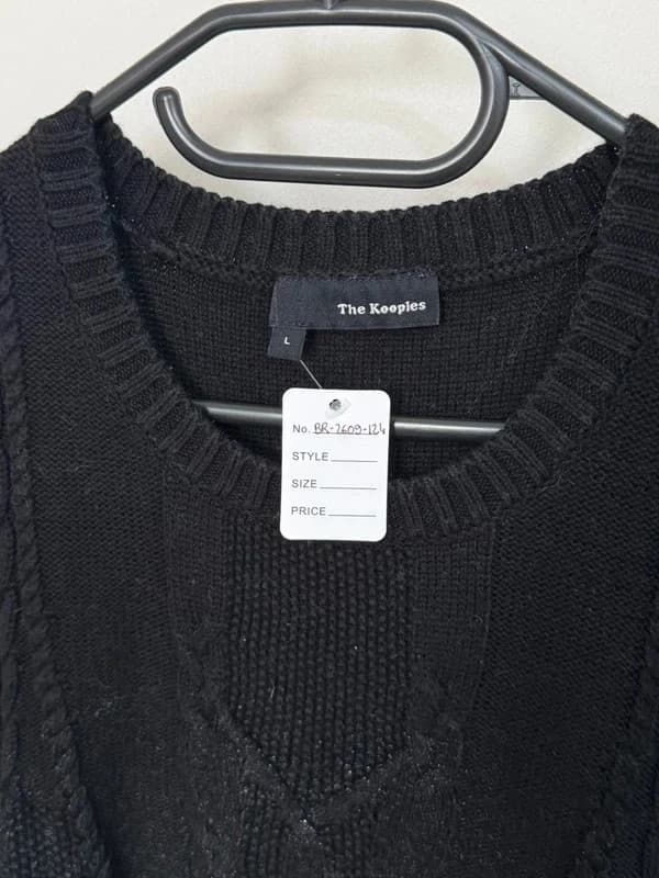 The Kooples wool knit black grey metallic gradient twisted size L - BR2609124 – fotka 3/10