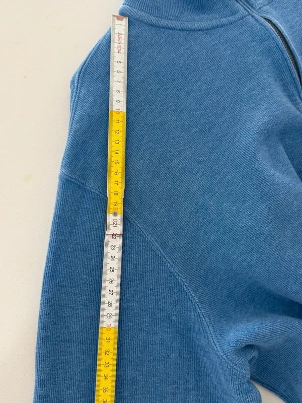 Pull half zip col camionneur Polo Ralph Lauren bleu ciel logo jaune taille XL - BR2609126 - Photo 12/12