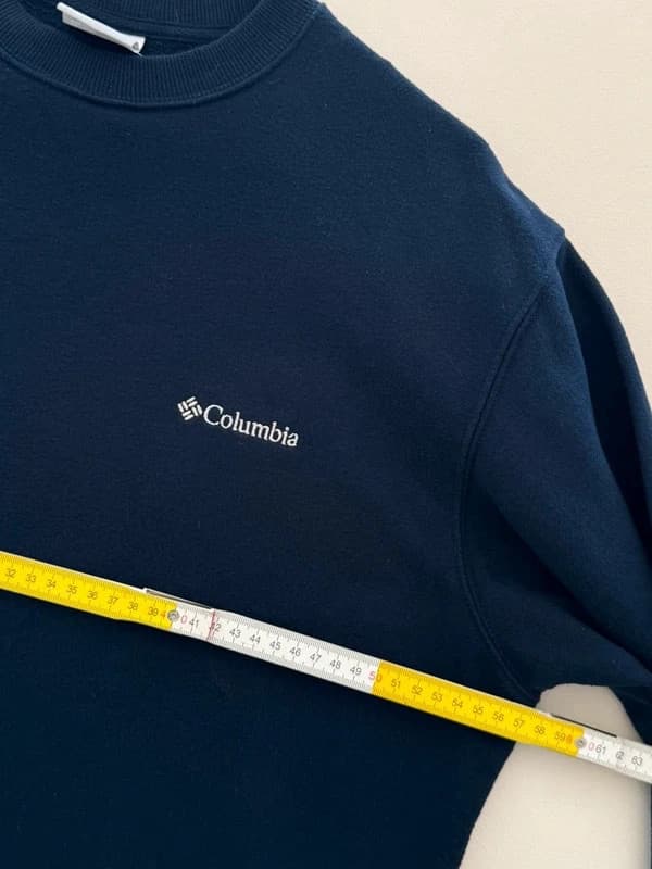 Sweat col rond Columbia bleu marine logo brodé doublure polaire taille M - FP260982 - Photo 8/9