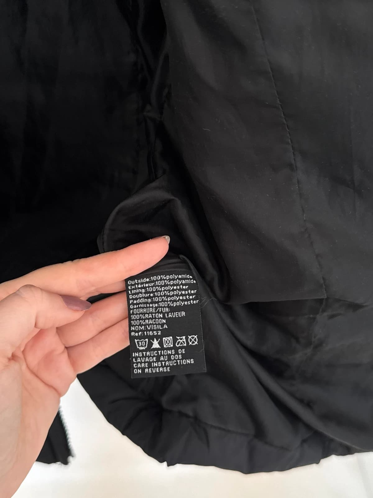 Doudoune Puffer mi-longue matelassée Sud Express noire taille XL - BR2609138 - Photo 6/9