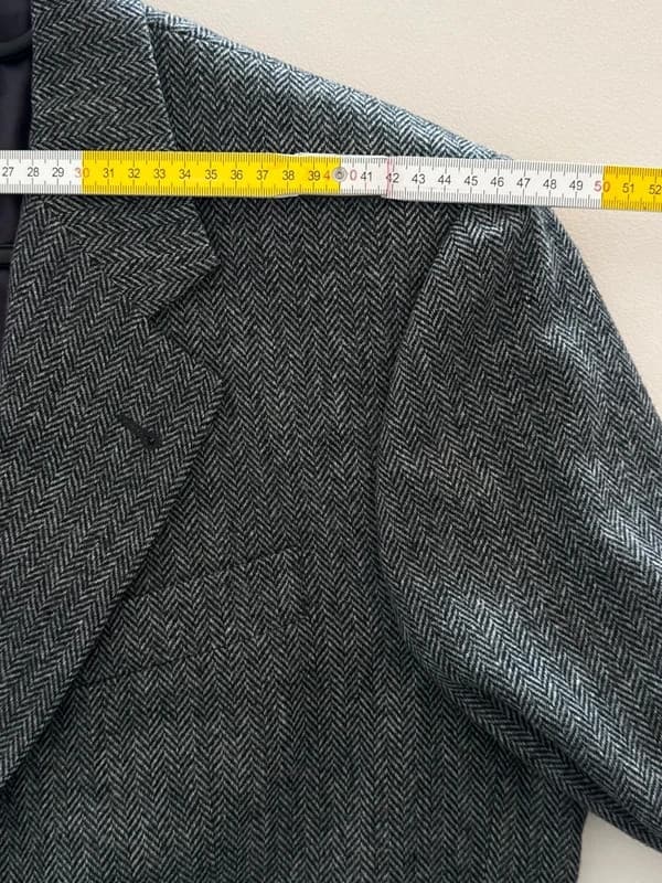 Blazer De Fursac gris anthracite chevrons laine taille 50/L - BR2609123 - Photo 10/11