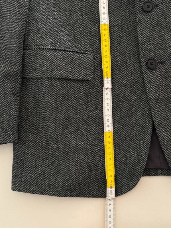 Blazer De Fursac gris anthracite chevrons laine taille 50/L - BR2609123 - Photo 11/11