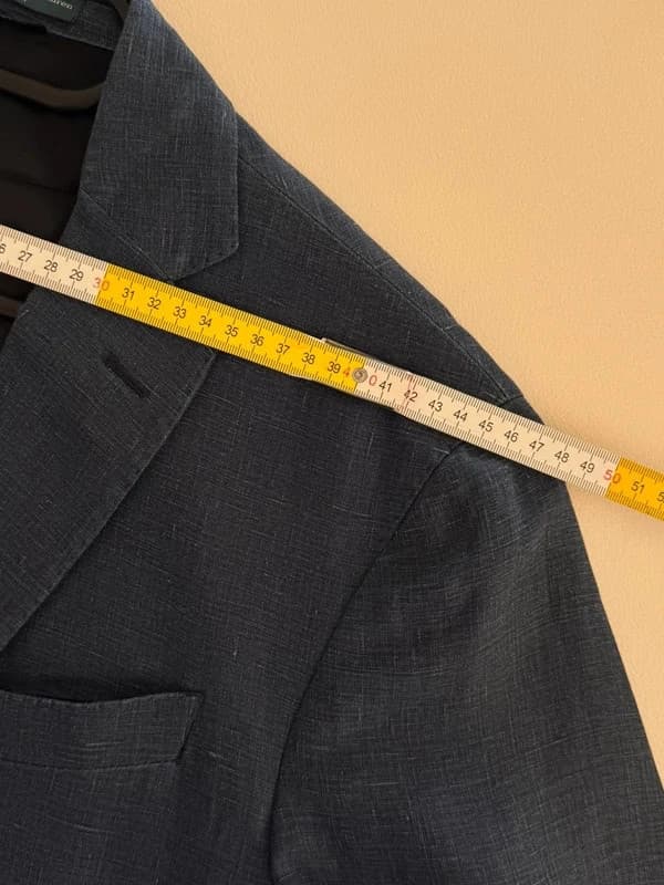 Blazer Polo Ralph Lauren bleu chiné 100 % lin Made in Italy taille 40R-M/L - FP260963 - Photo 10/11