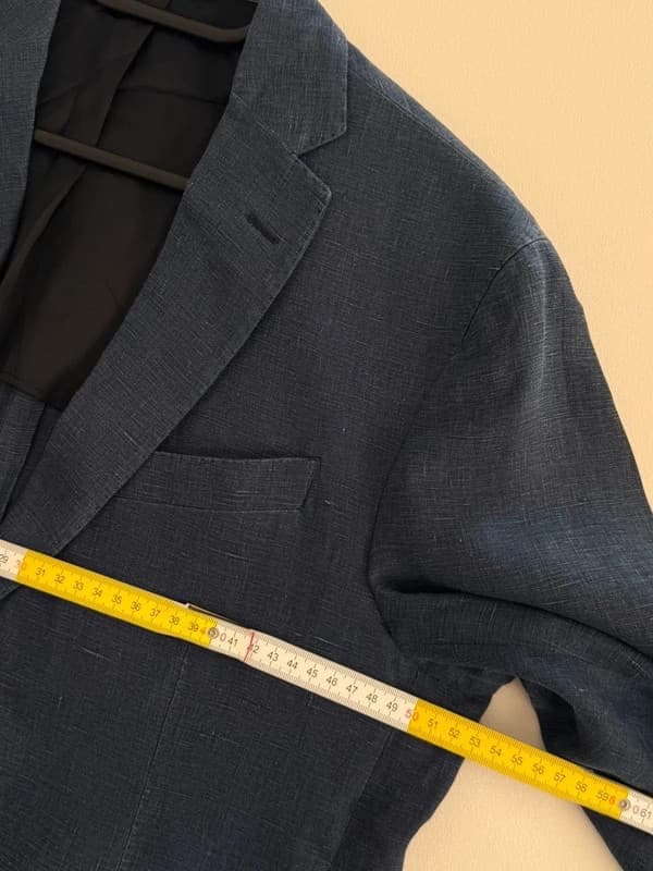 Blazer Polo Ralph Lauren bleu chiné 100 % lin Made in Italy taille 40R-M/L - FP260963 - Photo 9/11