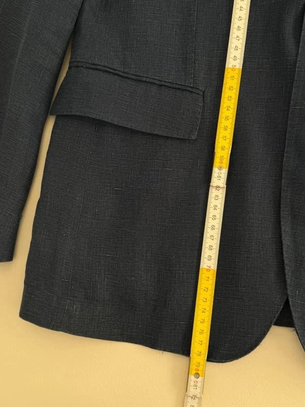 Blazer Polo Ralph Lauren bleu chiné 100 % lin Made in Italy taille 40R-M/L - FP260963 - Photo 11/11