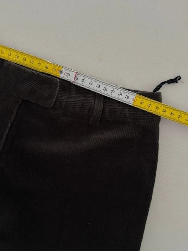 Ensemble tailleur Gérard Darel velours côtelé kaki olive taille haute 38 - DN260917 - Photo 13/16