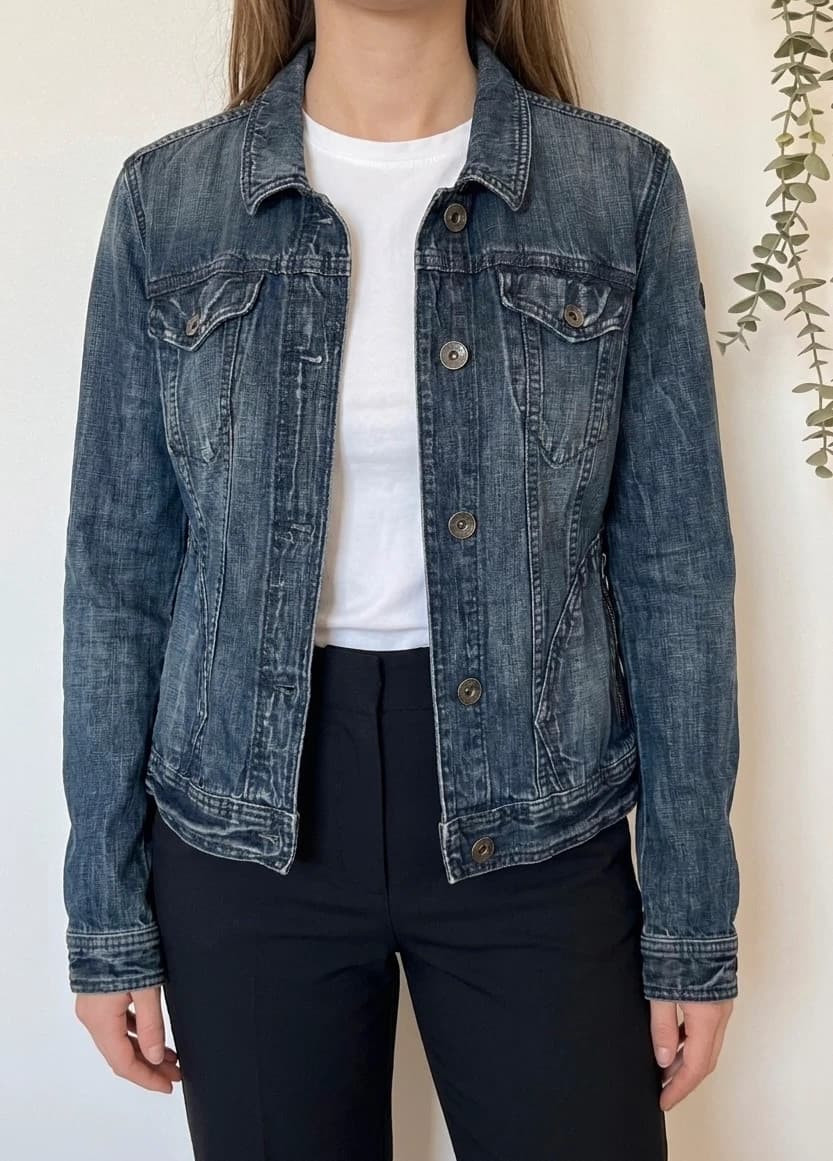 Veste en jean Timberland femme bleu délavé regular fit taille 40/M - FP2607134 - Photo 1/9
