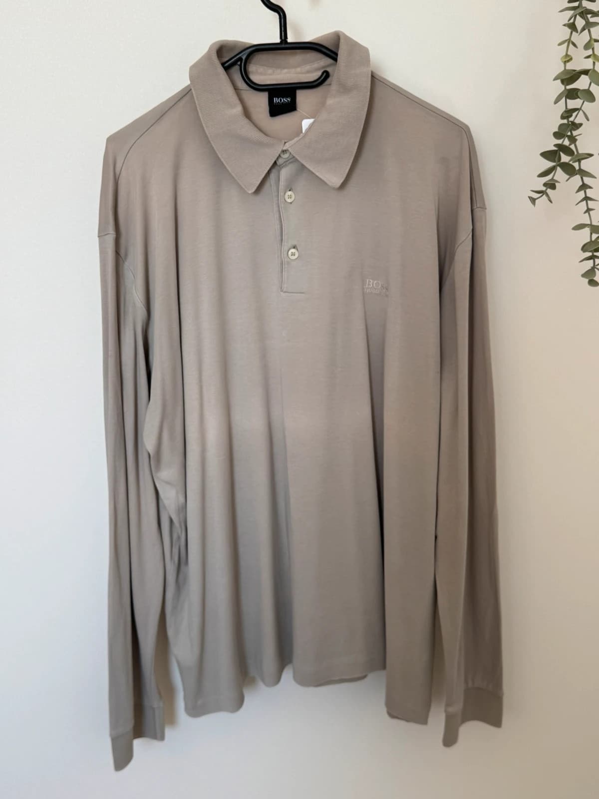 Polo manches longues BOSS beige taupe coton Pima taille XXL - SC2609148 - Photo 2/10