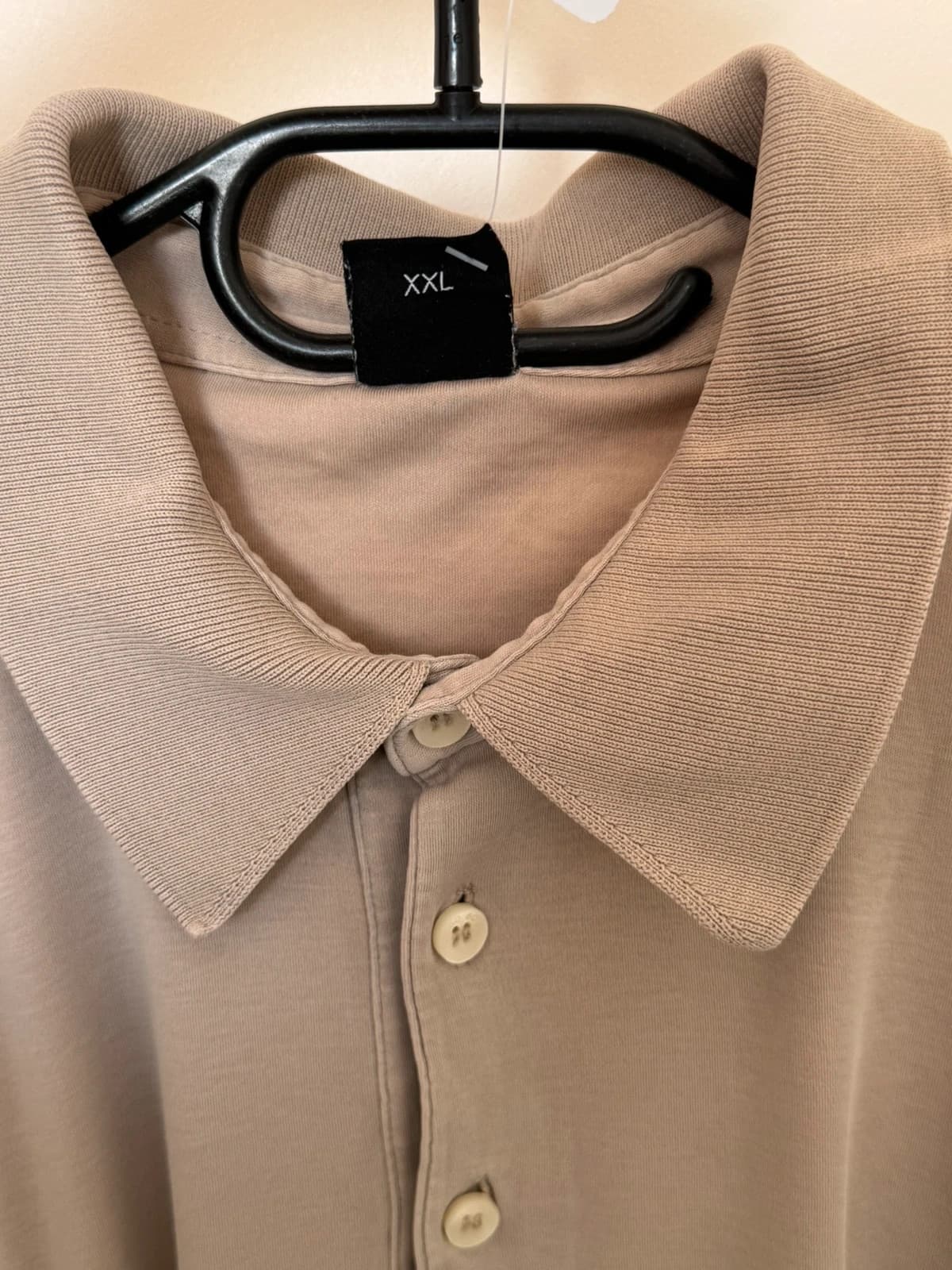 Polo manches longues BOSS beige taupe coton Pima taille XXL - SC2609148 - Photo 5/10