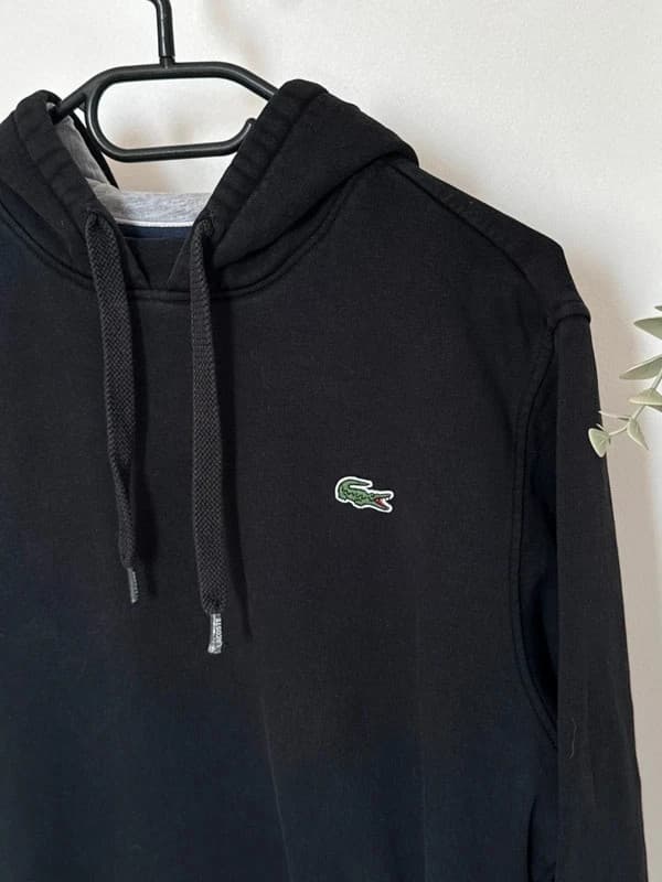 Sweat à capuche Lacoste Sport noir poches zippées taille 4/M - FP260977 - Photo 5/11