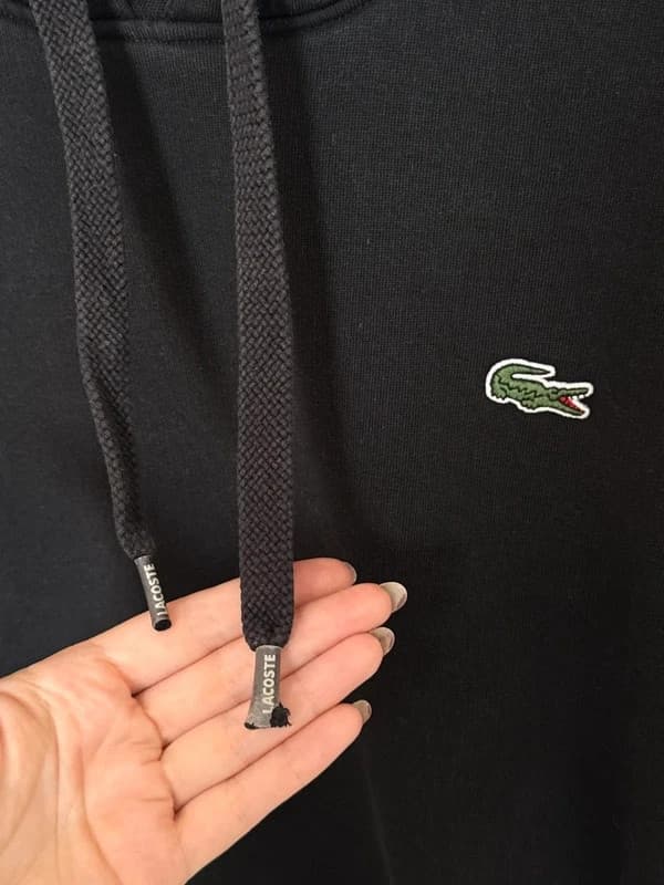 Sweat à capuche Lacoste Sport noir poches zippées taille 4/M - FP260977 - Photo 8/11