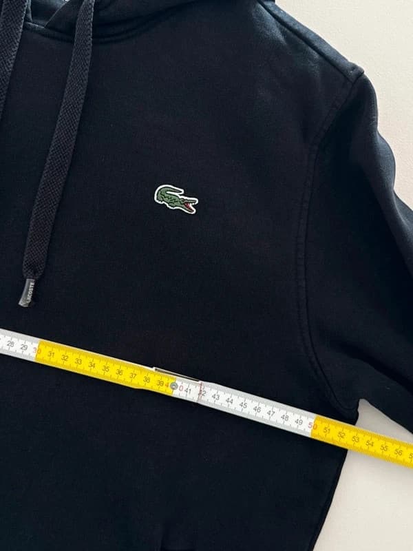 Sweat à capuche Lacoste Sport noir poches zippées taille 4/M - FP260977 - Photo 10/11