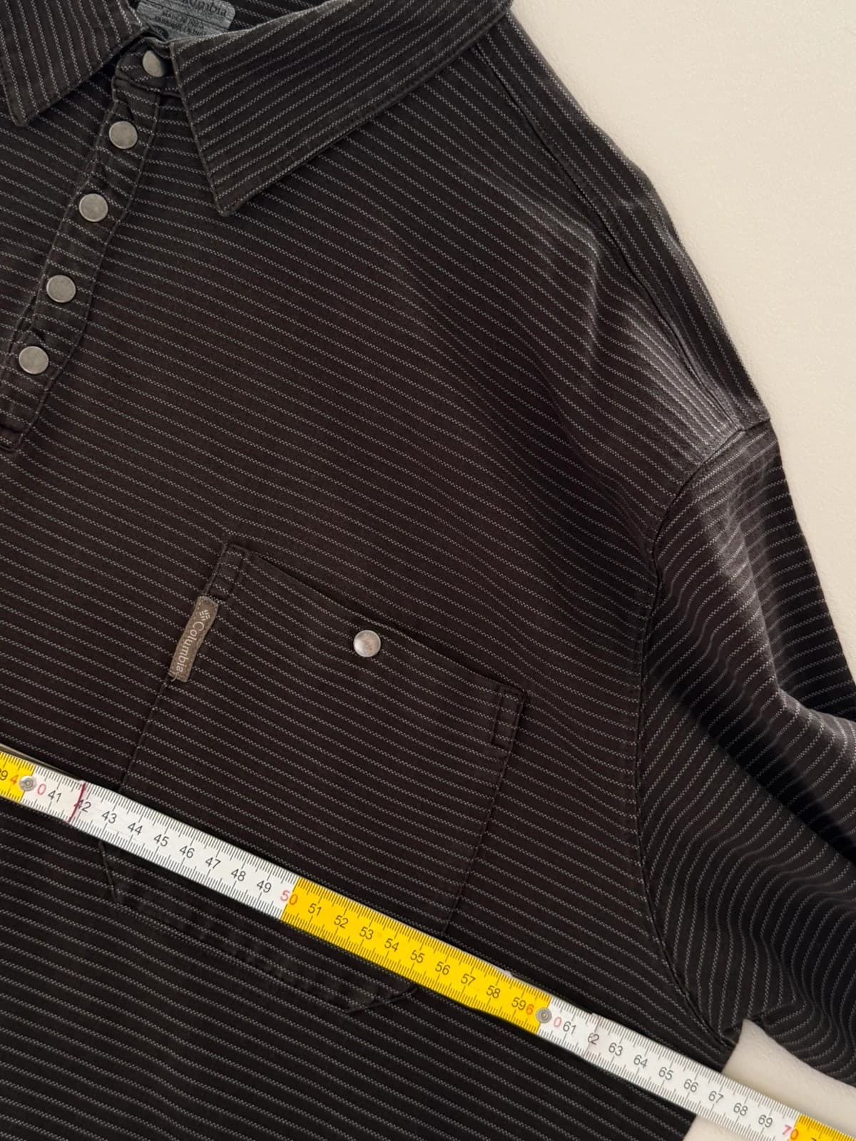 Polo manches longues Columbia marron rayé taille XXL - FP2607154 - Photo 7/8