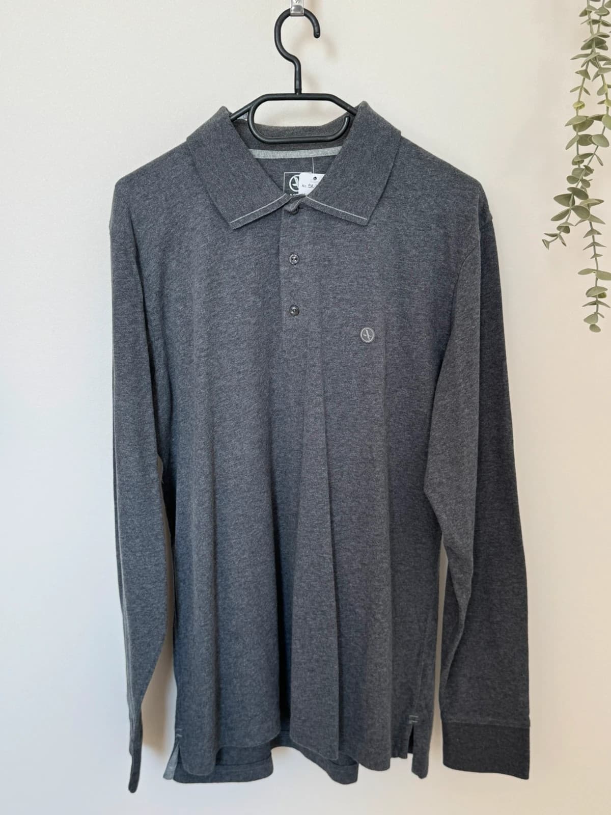 Polo manches longues Aigle gris anthracite chiné taille L - BR2609135 - Photo 2/8