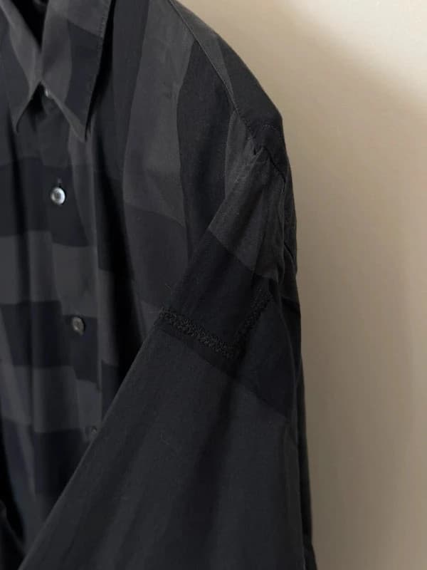Chemise Burberry à carreaux noirs anthracite taille M - BR2609128 - Photo 10/13
