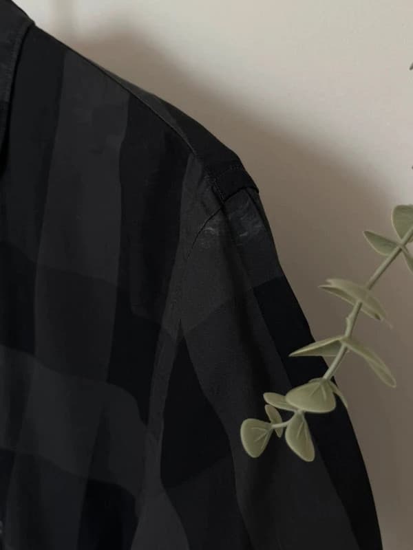 Chemise Burberry à carreaux noirs anthracite taille M - BR2609128 - Photo 9/13