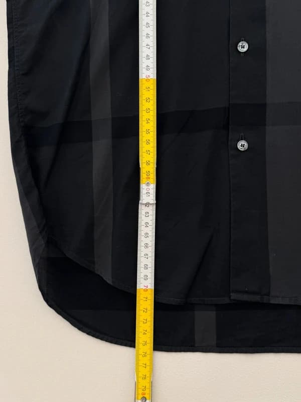 Chemise Burberry à carreaux noirs anthracite taille M - BR2609128 - Photo 13/13