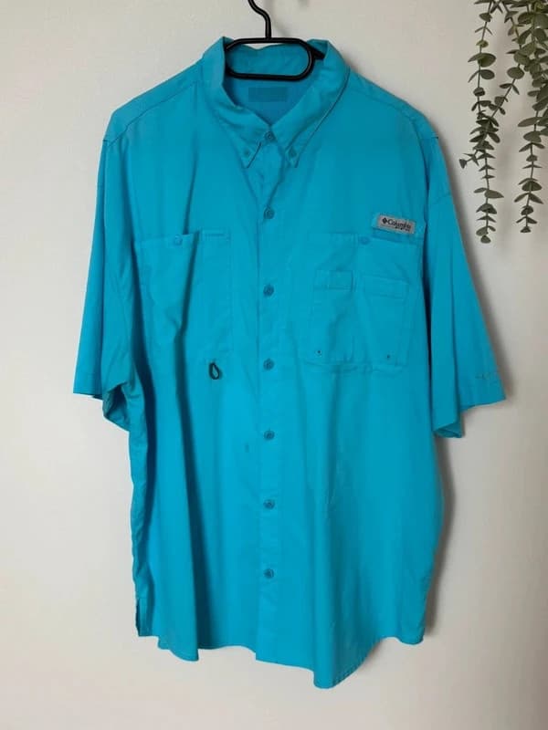 Chemise de pêche Columbia PFG Omni Shade bleu turquoise taille XL - FP260994 - Photo 2/12