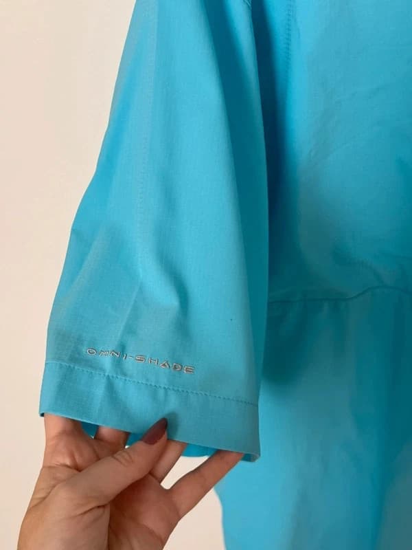 Chemise de pêche Columbia PFG Omni Shade bleu turquoise taille XL - FP260994 - Photo 6/12