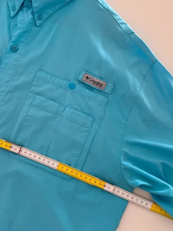 Chemise de pêche Columbia PFG Omni Shade bleu turquoise taille XL - FP260994 - Photo 11/12