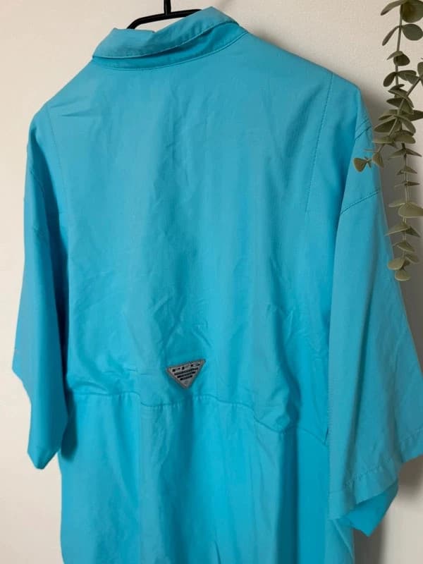 Chemise de pêche Columbia PFG Omni Shade bleu turquoise taille XL - FP260994 - Photo 8/12