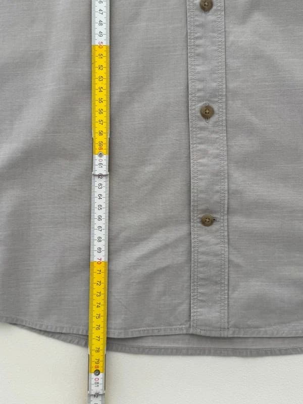 Chemise slim fit Timberland gris taupe manches longues taille XL - BR2609132 - Photo 7/7