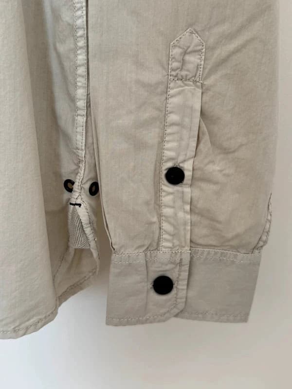 Chemise Converse One Star beige sable style militaire workwear taille M - BR2609130 - Photo 4/12