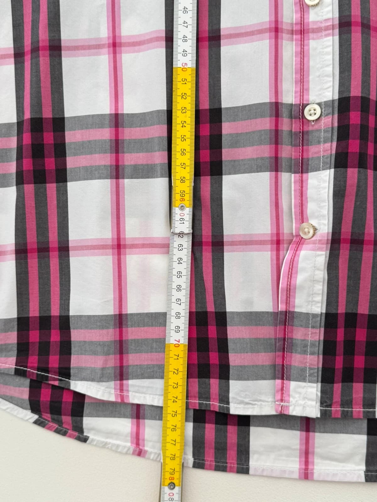Chemise à carreaux Gaastra rose blanc gris écussons brodés taille XL - BR2609128 - Photo 11/11