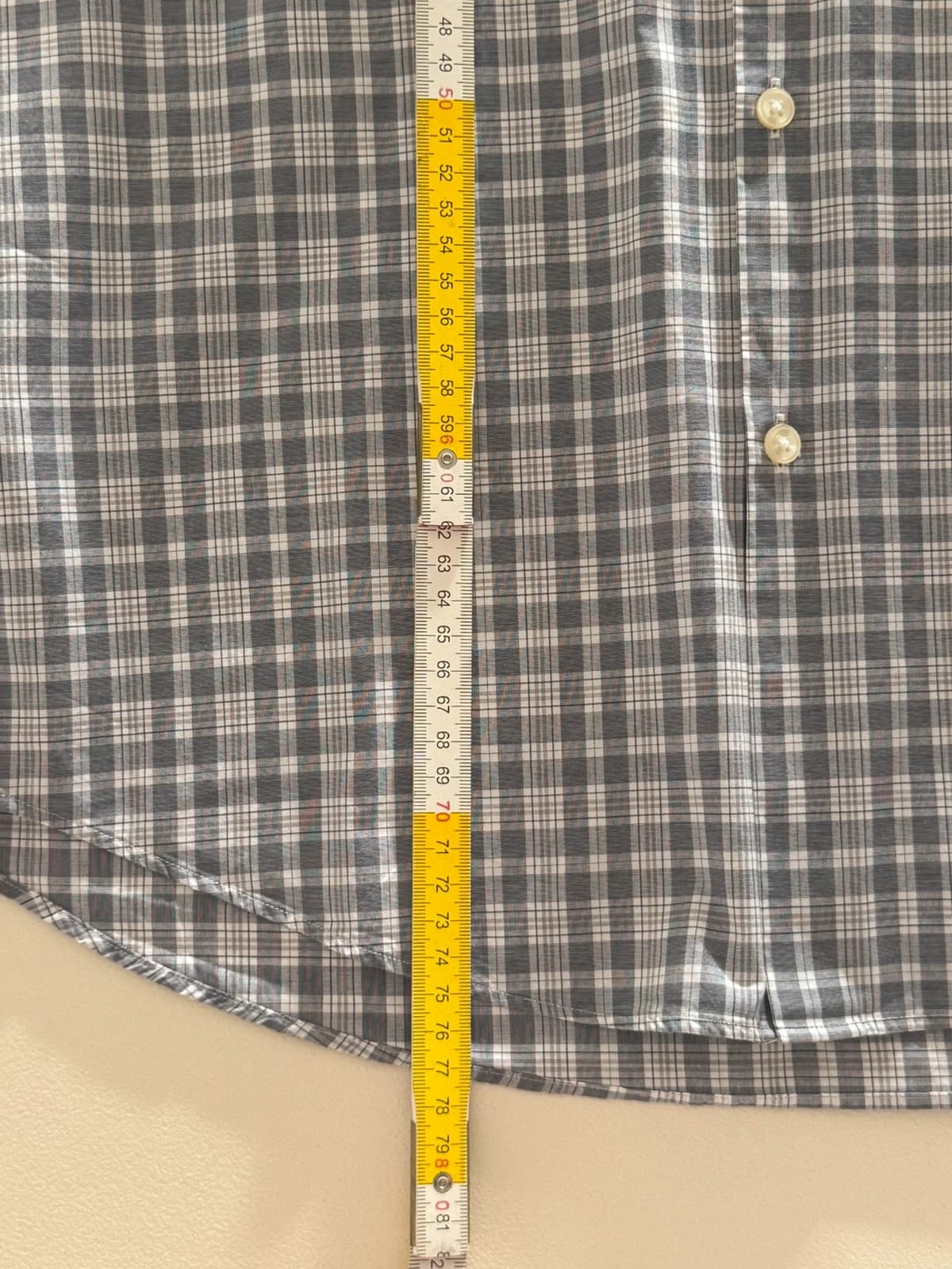 Chemise slim fit BOSS à carreaux gris et blanc col contrastant taille 42/L - DN260910 - Photo 9/9