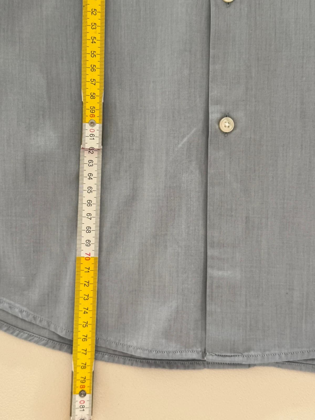 Chemise slim fit BOSS bleu gris col blanc contrastant taille 42/L - DN26098 - Photo 9/9