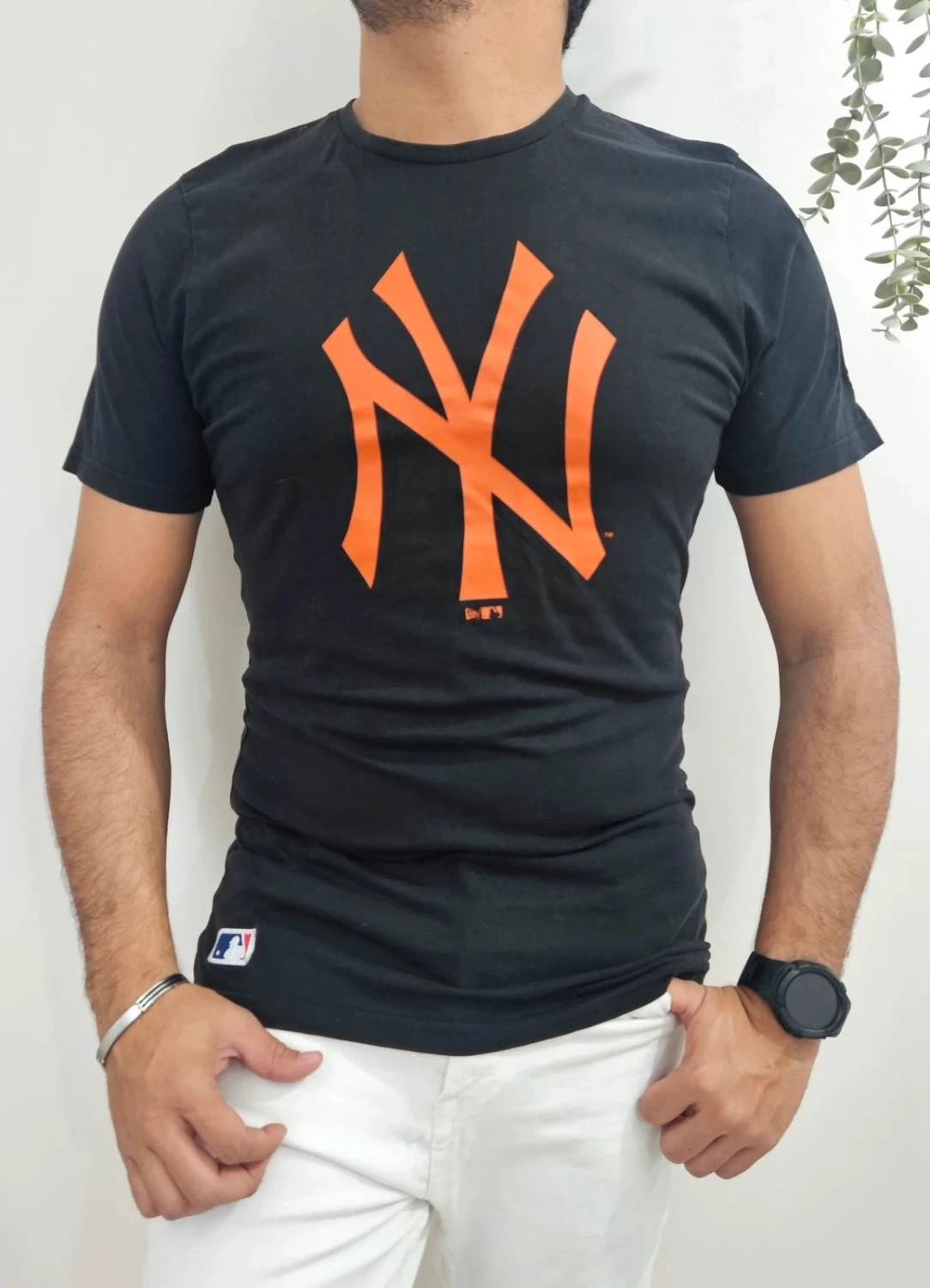 T-shirt New Era Yankees noir logo orange taille L - FP2512150