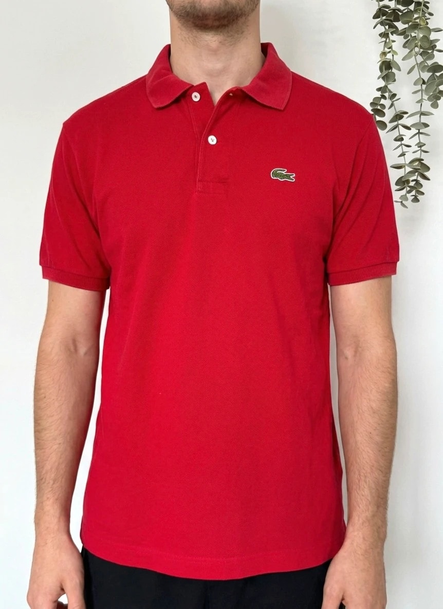 Polo piqué vintage Chemise Lacoste rouge taille 7/XXL - FP260231