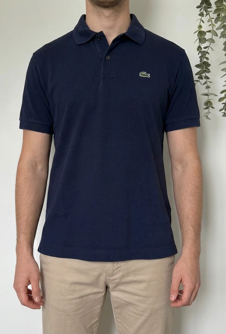 Polo pikowane Lacoste granatowe, rozmiar 6/XL - PP2603421