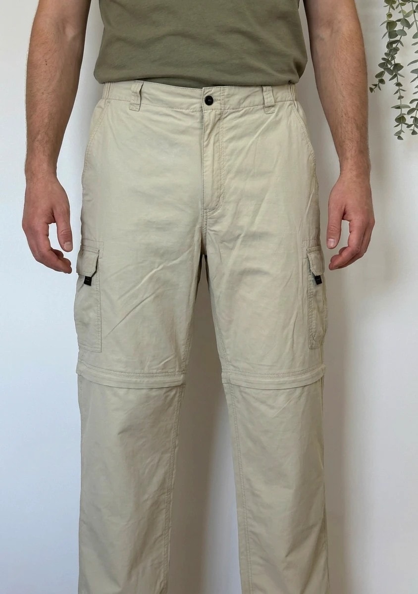 Pantalon cargo convertible short Aigle beige taille 46/XL