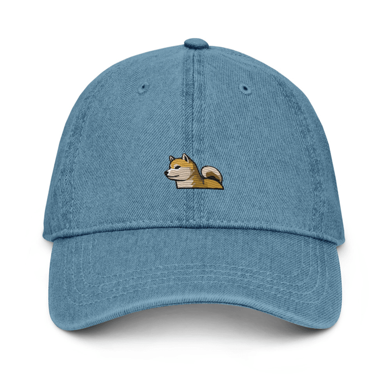 Prince & Co - Casquette en denim brodée Shiba Inu