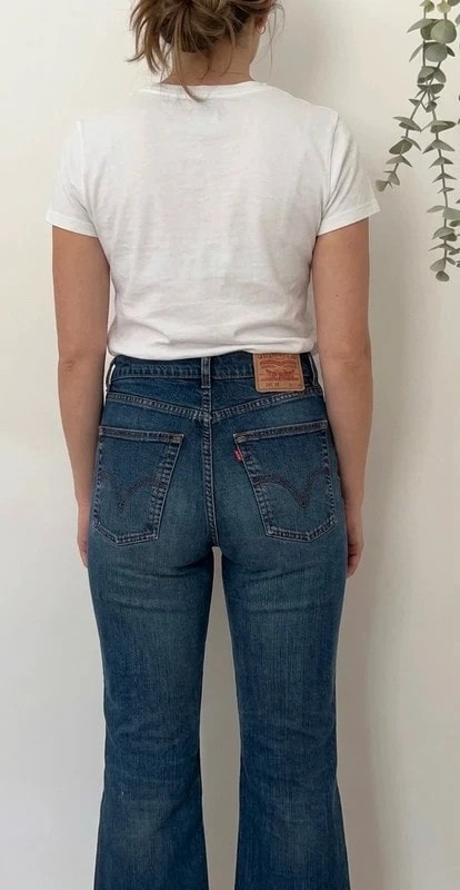 Jean bootcut Levi's 525 bleu taille W32 L34 - SC260595