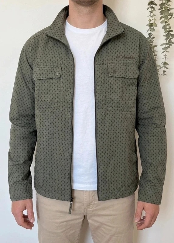 Veste Columbia kaki motifs sapins outdoor taille XL - FP2607127