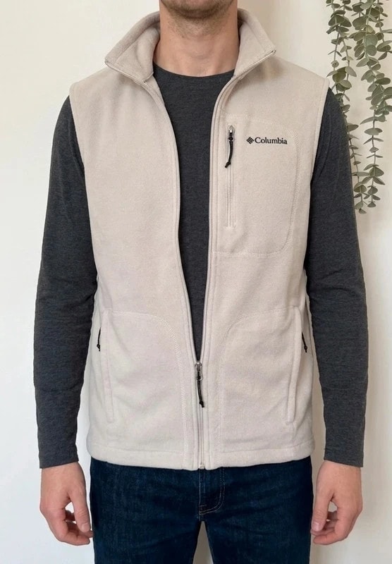 Gilet polaire sans manches Columbia Fast Trek crème taille S - FP260990