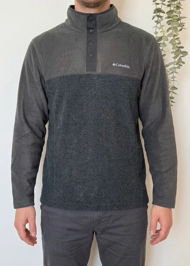 Polaire semi-boutonnée Columbia Steens Mountain gris taille M - FP2607130