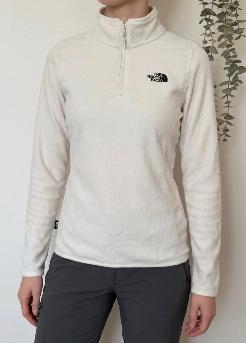 Polaire 1/4 zip The North Face blanc cassé femme taille XS - FP260925